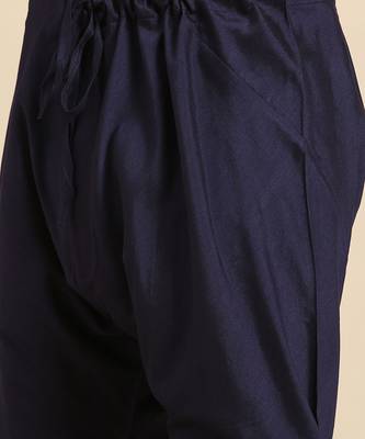 Green & blue silk jaquard kurta set 5