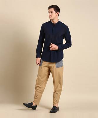 Beige malai cottons pant 1