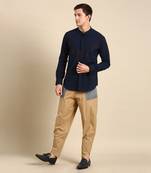 Beige malai cottons pant