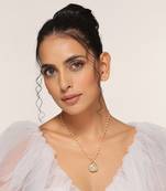 Gold tone pendant with chain