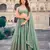 Sage Green Georgette Lehenga Choli Set
