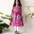 Pink strawberry ikat kurta set