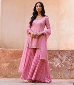 Mauve pink kurta set