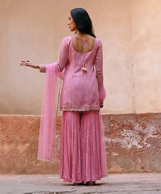 Mauve pink kurta set 3