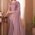 Blush pink glass silk plain saree with heavy embroidred & sequince blouse, lace border saree with blouse