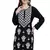 Women chikankari kurta black