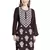 Women chikankari kurta brown