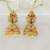 Matt gold cz jhumka jhumki earring