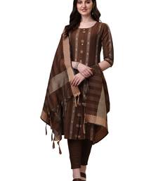 WILNERCROWN Designer  calf length ethnic set kurta, pant and dupatta set for women for casual and festive wear