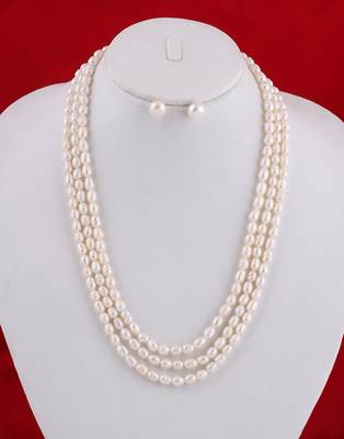 Real Natural Hyderabadi pearls Set With Certificate 1
