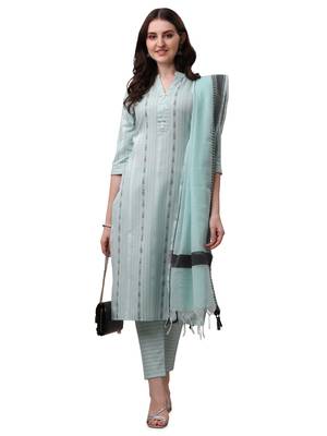 WILNERCROWN Designer  calf length ethnic set kurta, pant and dupatta set for women for casual and festive wear 1