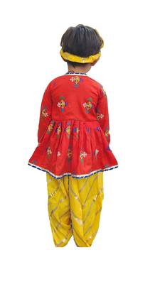 Aglare Krishna..Embroidered Angarkha Top ,kedia dress for Janmashtami and Navratri.BOY AND GIRL. 2