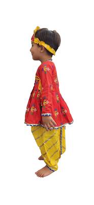 Aglare Krishna..Embroidered Angarkha Top ,kedia dress for Janmashtami and Navratri.BOY AND GIRL. 3