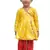 Aglare Krishna..Embroidered Angarkha Top ,kedia dress for Janmashtami and Navratri.BOY AND GIRL. Yellow red