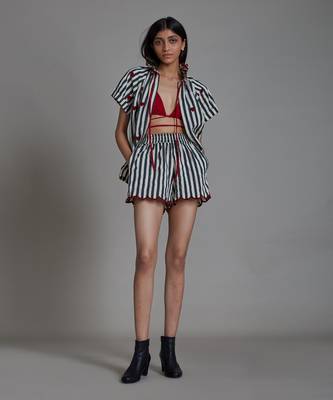 Black stripe tora co ord set 1