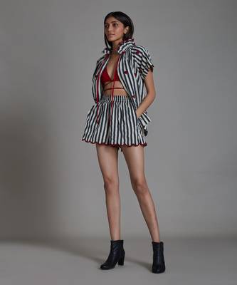 Black stripe tora co ord set 3