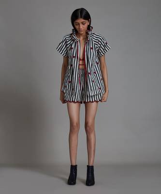Black stripe tora co ord set 4