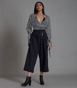 Black bridge shirt set