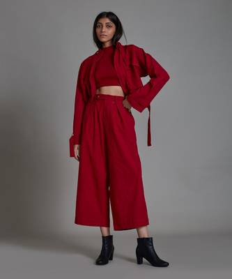 Red cover solitaire jacket set 2