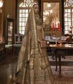 Mustard Color Rajwadi Silk Blend Designer Lehenga Choli