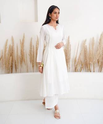 Ivory cashmere kurta 1