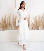 Ivory cashmere kurta