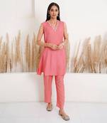 Sunkist blush kurta