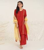 Brick Red kurta set