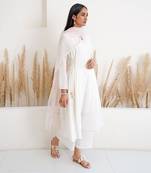 Ivory cashmere kurta set