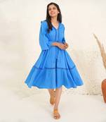 Marina blue dress