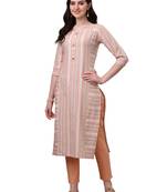 WILNERCROWN Women Cotton Blend Kurta and Pant Set for women for festive and casual use.