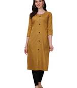  WILNERCROWN designer Cotton Blend Casual Floral Prints Below Knee Kurti for Women