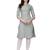 WILNERCROWN designer Cotton Blend Casual Floral Prints Below Knee Kurti for Women