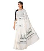 Selvamani tex kerala kasavu cotton saree with running blouse