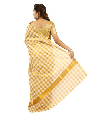 Selvamani tex kerala kasavu cotton saree with running blouse 1