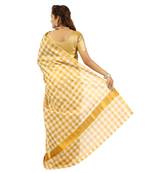 Selvamani tex kerala kasavu cotton saree with running blouse