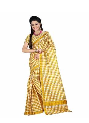 Selvamani tex kerala kasavu cotton saree with running blouse 1