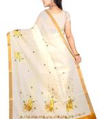 Selvamani tex kerala kasavu cotton saree with running blouse