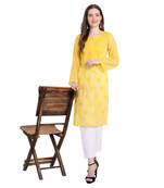 Lucknowi chikankari georgette straight kurti