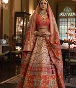 Off White Color Rajwadi Silk Blend Designer Lehenga Choli