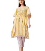 WILNERCROWN Stylish Premium Cotton Printed Kaftan Tops for Women & Girls for casual and Regular Wear