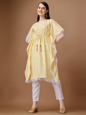 WILNERCROWN Stylish Premium Cotton Printed Kaftan Tops for Women & Girls for casual and Regular Wear 4