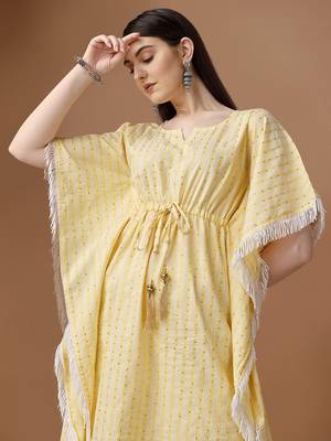 WILNERCROWN Stylish Premium Cotton Printed Kaftan Tops for Women & Girls for casual and Regular Wear 5
