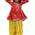 Aglare Krishna..Embroidered Angrakha Top ,kedia dress for Janmashtami and Navratri.BOY AND GIRL.Red yellow.