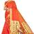  ethnic motif woven design zari work silk blend paithani saree(pthani 02 gajari)