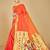  ethnic motif woven design zari work silk blend paithani saree(pthani 02 gajari)