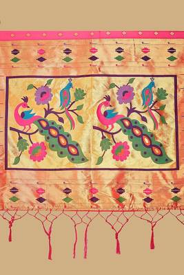  ethnic motif woven design zari work silk blend paithani saree(pthani 02 rani) 5