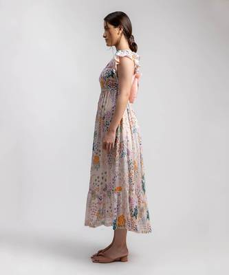 Multicolor printed lily dress 2