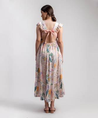 Multicolor printed lily dress 3
