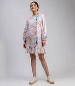 Multicolor printed eva dress